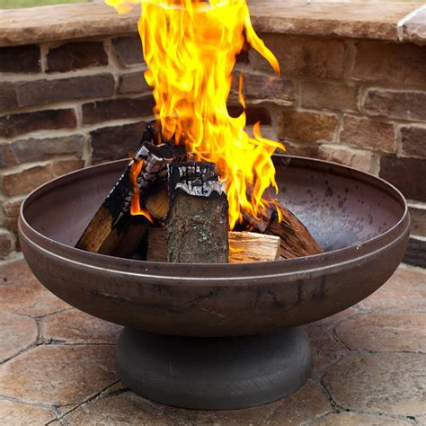 Shop Ohio Flame Patriot 24-in W Natural Steel Wood-Burning Fire Pit at ...