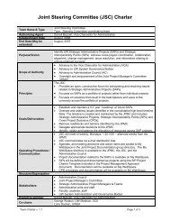 Steering Committee Charter Template - DriveCMS