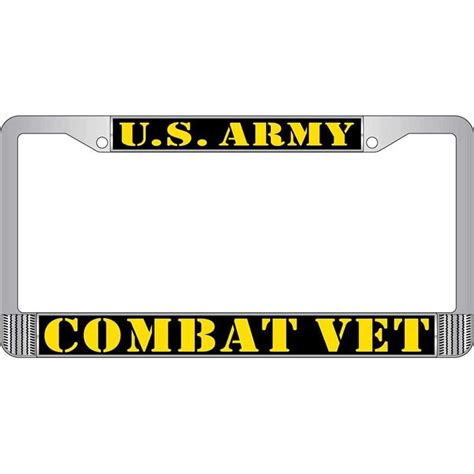 U.S. Army Combat Veteran License Plate Frame By FindingKing - Walmart.com - Walmart.com