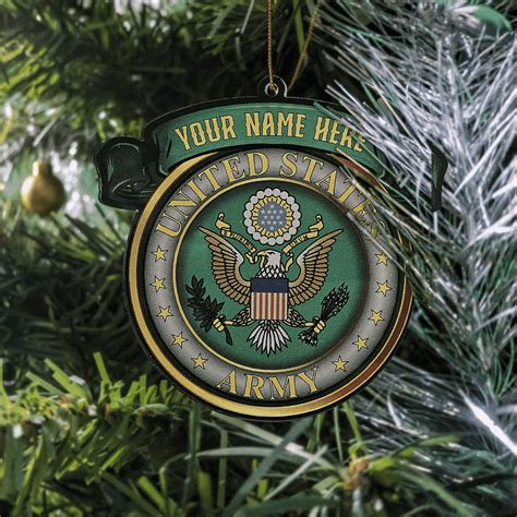 ARMY Personalized Acrylic Christmas Ornament