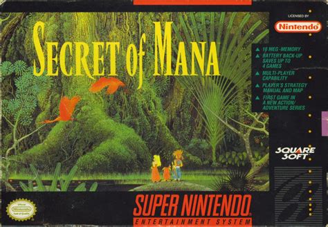 Secret of Mana (1993) SNES box cover art - MobyGames