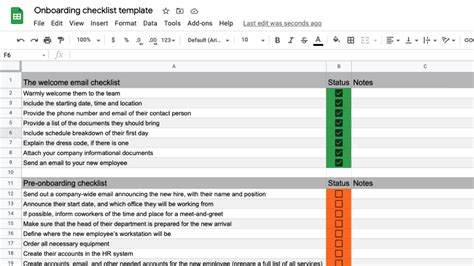 Free Onboarding Checklist Template Excel - FREE PRINTABLE TEMPLATES