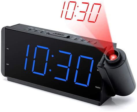 DreamSky Projection Alarm Clock Radio with USB Charging Port & FM Radio ...