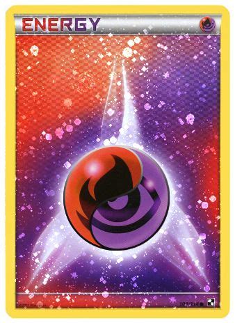 Fire Psychic Energy Card HOLO | Cool pokemon cards, Pokemon cards charizard, Rare pokemon cards