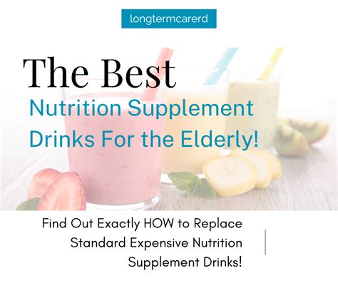 The Best Nutrition Supplement Drinks for Elderly!