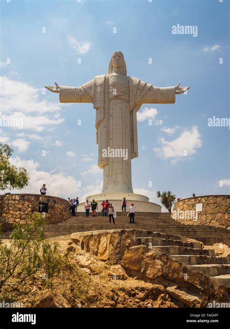 Cristo de la Concordia on the San Pedro hill in the city of Cochabamba in Bolivia Stock Photo ...