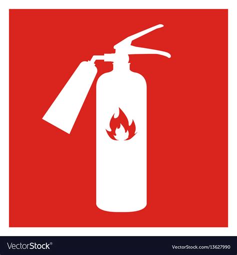 Fire extinguisher icon isolated on background Vector Image