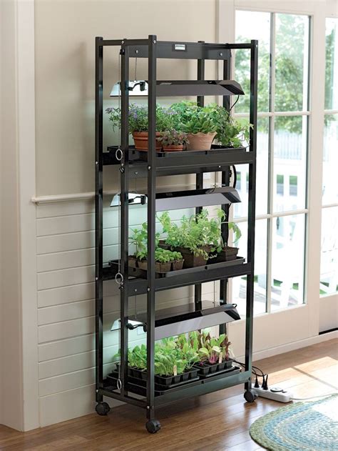 Grow Lights: Compact 3-Tier SunLite® Garden | Gardeners.com | Grow light stand, Tiered garden ...