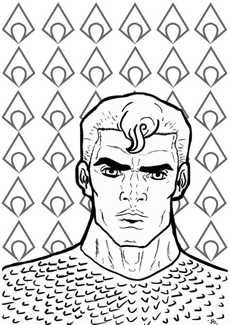 Aquaman - Books Adult Coloring Pages
