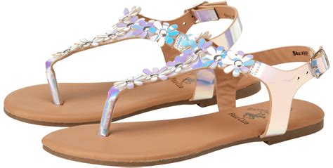 Beverly Hills Polo Club Girls’ Sandals – Strappy Thong Sandals with ...
