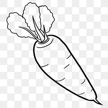 Carrot Black And White Clipart Images | Free Download | PNG Transparent ...