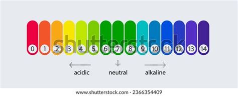 Ph Scale Chart Acid Alkaline Solutions Stock Vector (Royalty Free ...