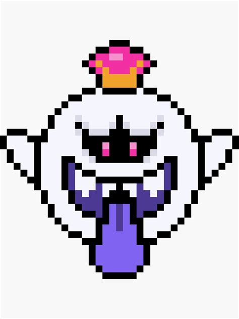 "Pixel King Boo" Sticker by ImpishMATT | Redbubble