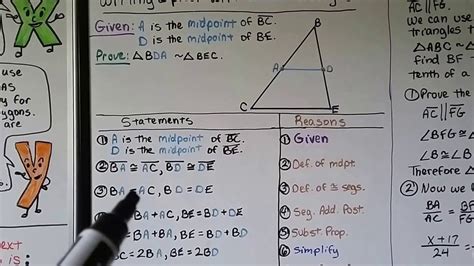 Geometry 7.3b, Proofs with Similar Triangles - YouTube