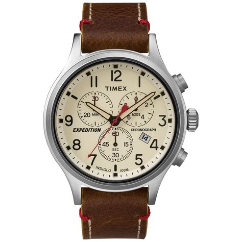 Timex Expedition Scout Chronograph Watch (Brown)