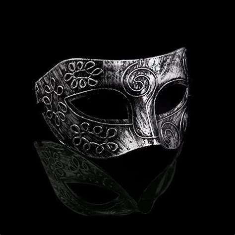 2017 Mens Sliver Masquerade Masks Face Venetian Masks for Fancy Dress ...