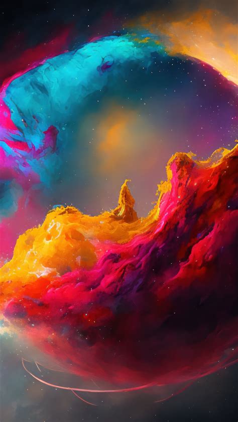 Colorful nebula planet Wallpaper 4k HD ID:12146