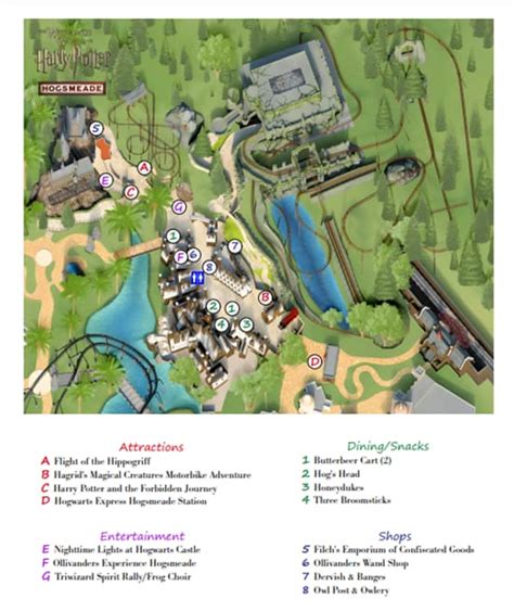 Wizarding World of Harry Potter Maps - Universal Orlando Resort ...