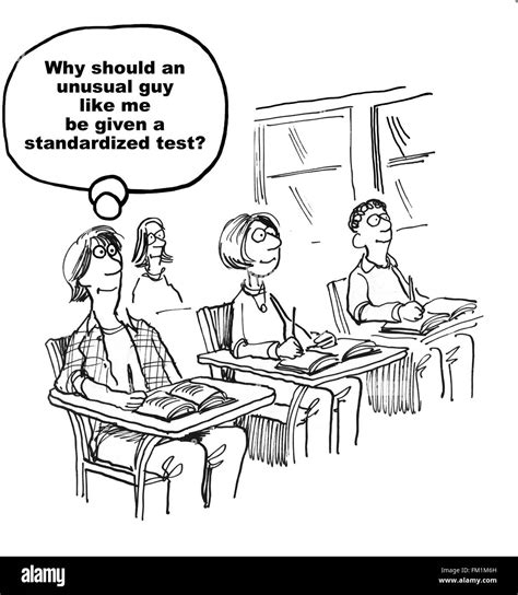 Education cartoon about standardized testing Stock Photo, Royalty Free ...