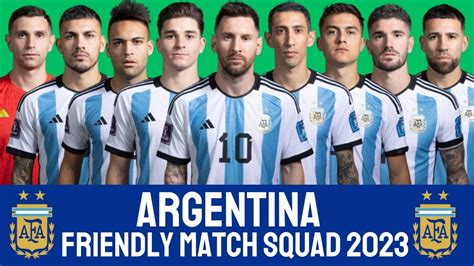 ARGENTINA Squad International Friendlies March 2023 | Argentina Squad ...