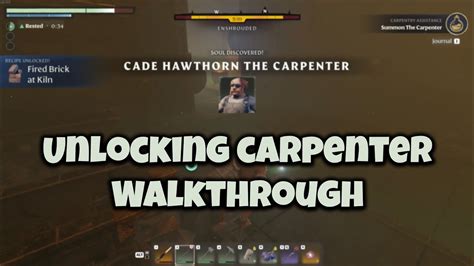 How to Unlock The Carpenter Enshrouded Walkthrough - YouTube