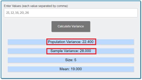 Variance Calculator – Exploring Finance