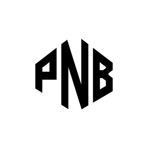 PNB letter logo design with polygon shape. PNB polygon and cube shape ...