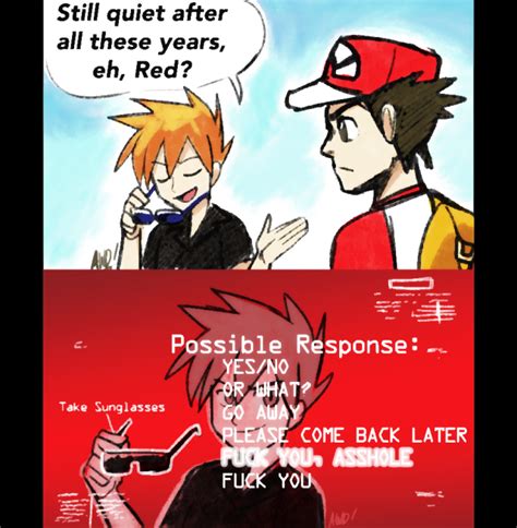 His rival might be Blue… But he’s seeing Red… | Pokemon entrenador rojo ...