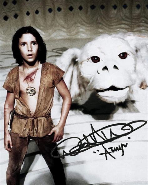 Autographed 8x10 Photo of Noah Hathaway as Atreyu With Falkor - Etsy