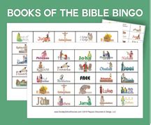 Books of the Bible Bingo printables