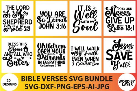 Bible Verses SVG Bundle Bundle · Creative Fabrica