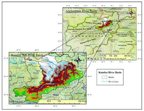 Afghanistan main river basins and Kunduz river watershed location. | Download Scientific Diagram