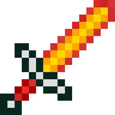 fire sword | Nova Skin | Minecraft sword, Minecraft beads, Minecraft pixel art