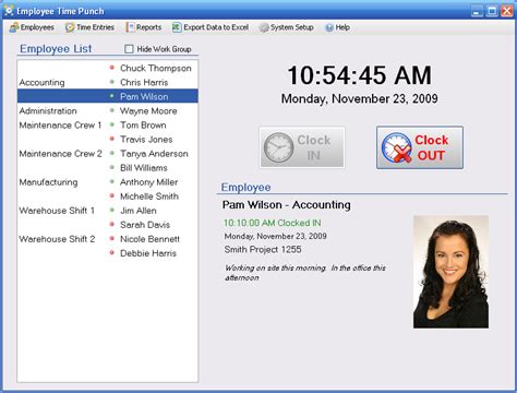 Employee Time Punch - Business Management Software Discount for