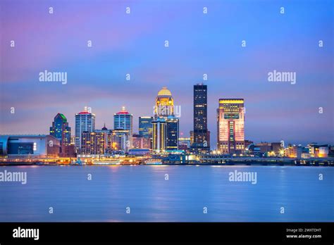 Louisville, Kentucky, USA. Cityscape image of Louisville, Kentucky, USA downtown skyline with ...