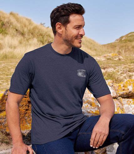 Pack of 3 Men's Outdoor T-Shirts - Grey Navy Ochre | Atlas For Men