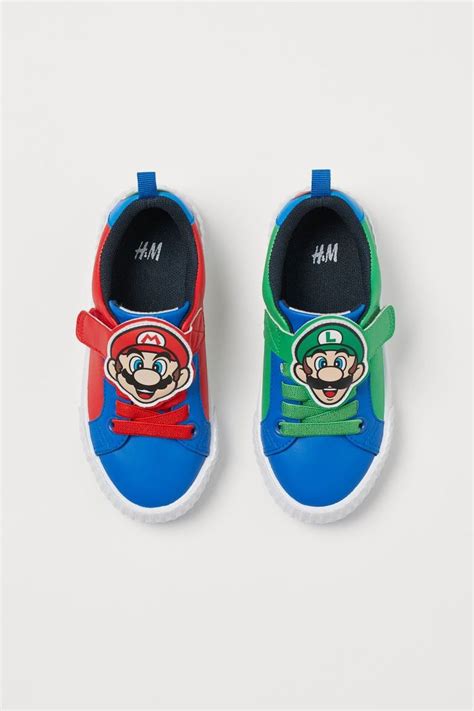 Sneakers - Blue/Super Mario - Kids | H&M US | Sneakers blue, Boys shoes, Sneakers