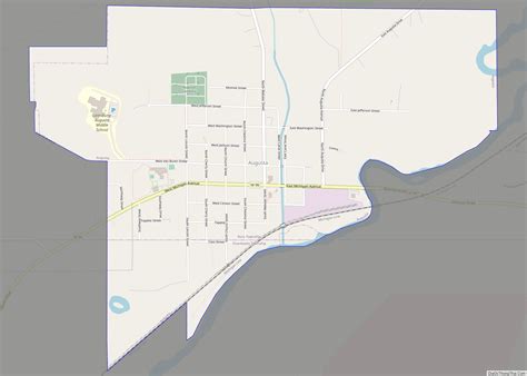 Map of Augusta village, Michigan - Thong Thai Real