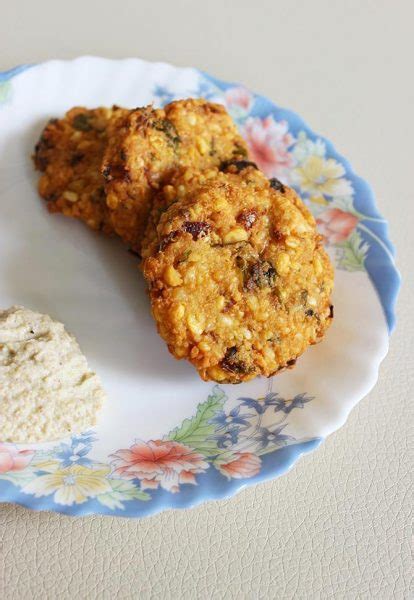 Dal vada recipe (Lentil fritters) - Swasthi's Recipes