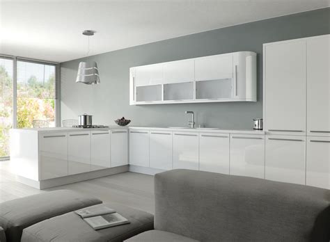 Zurfiz White High Gloss Acrylic Kitchens - NOW With 5% OFF | Innenarchitektur küche ...