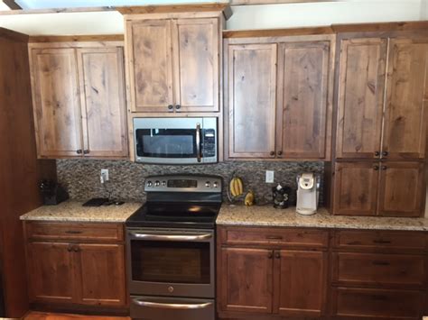 Valley Custom Cabinets | Rustic Knotty Alder Cabinets Stillwater MN