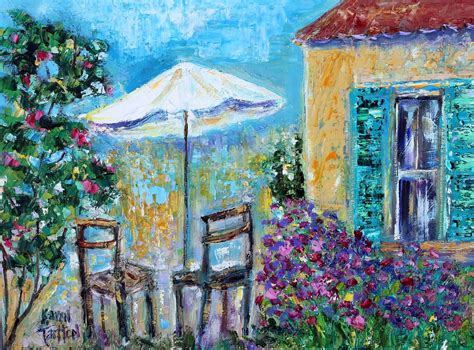 Garden painting Summer landscape original oil on canvas | Etsy | Painting, Garden painting, Art