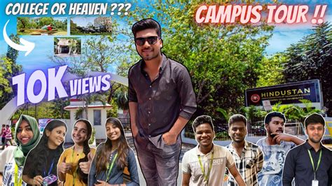 HINDUSTAN UNIVERSITY || CAMPUS TOUR !! - YouTube