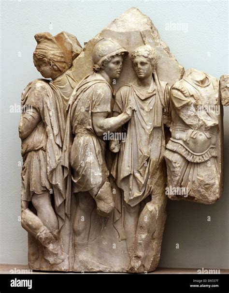 Pergamum Altar in the Pergamum Museum in Berlin. It is a monumental ...