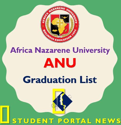 Africa Nazarene University (ANU) Graduation List 2024