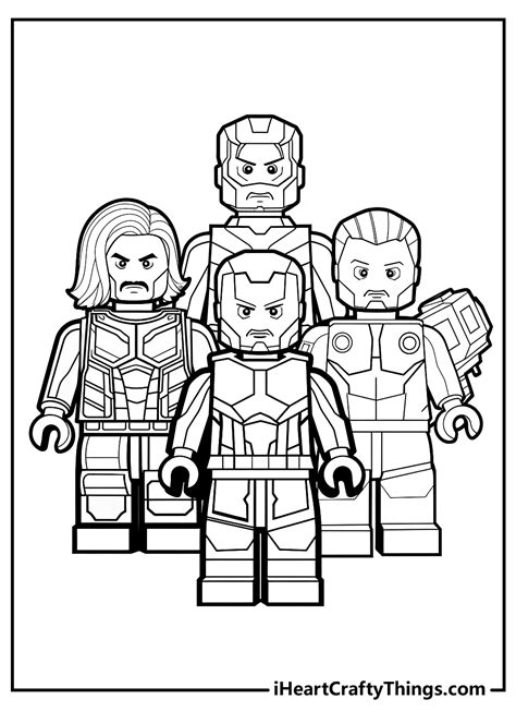 Free Lego Marvel Coloring Pages For Kids