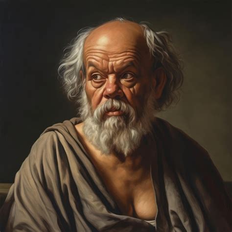 Premium AI Image | An artistic interpretation of a portrait of Socrates the renowned ancient ...