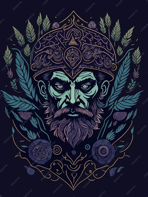 Premium Vector | Illustration mythical creature gothic expression ...