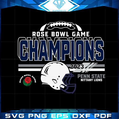 2023 Rose Bowl Game Champions Svg Graphic Designs Files