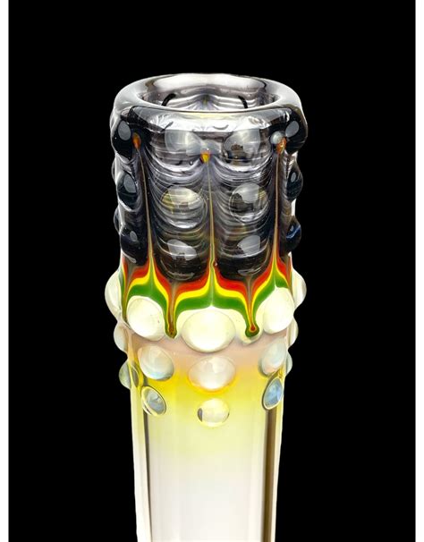 Trident Glass Keki Art With Jar And Color Top Single Bal 38mm x 4mm - Borosyndicate